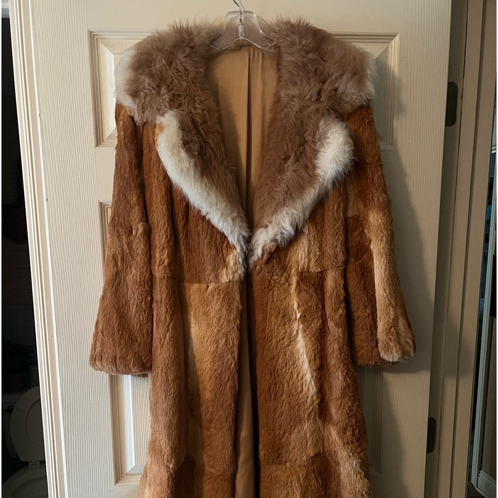 Fox And Rabbit Fur Coat! Real